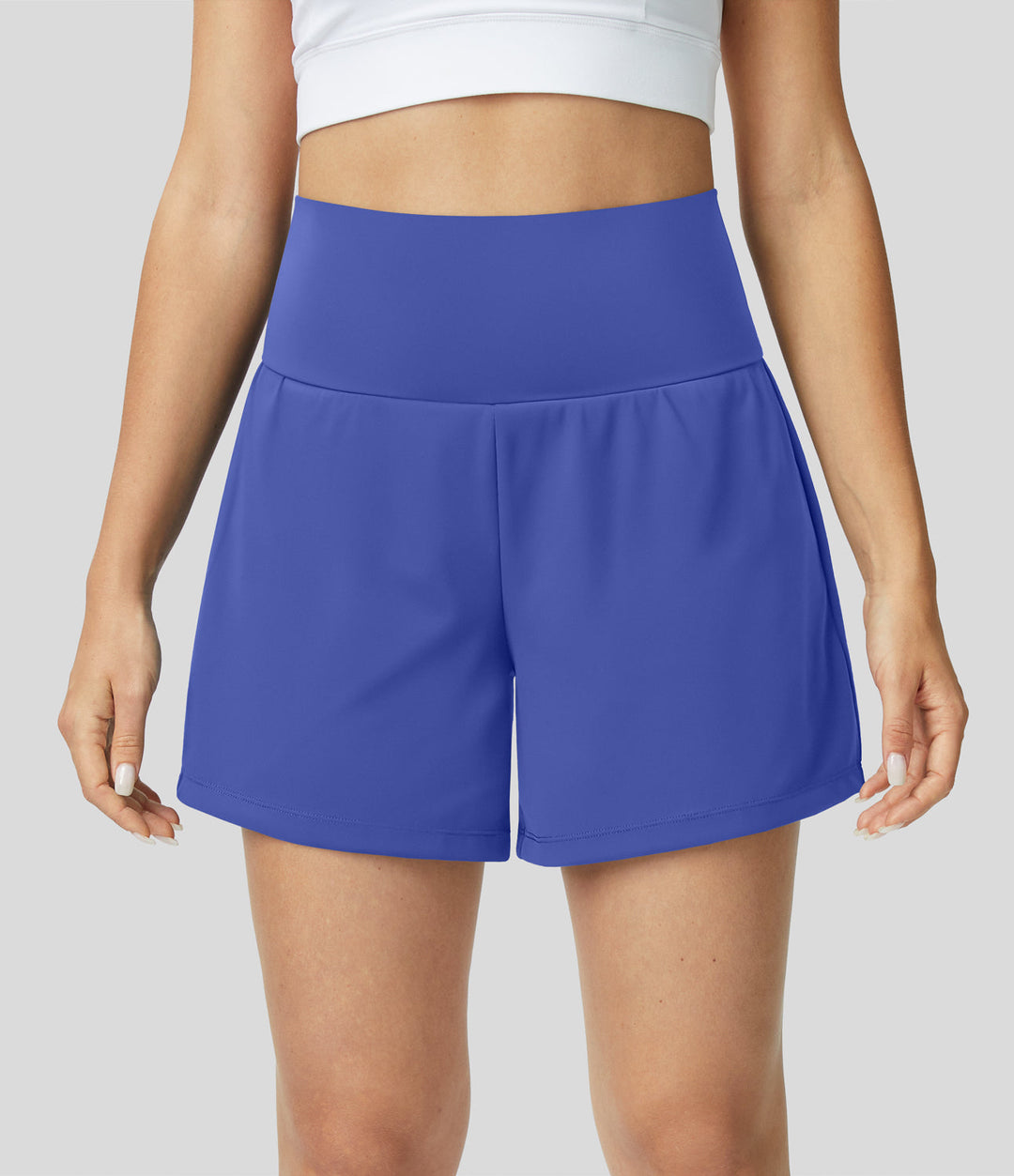 Hilara™ | 2-in-1 yoga shorts with high waist, back pocket and side pocket