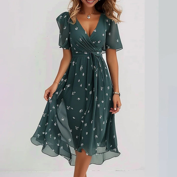 Grace™ Elegant Short Sleeve Dress