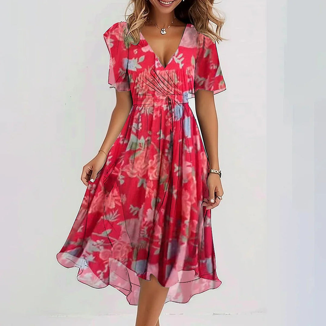 Grace™ Elegant Short Sleeve Dress