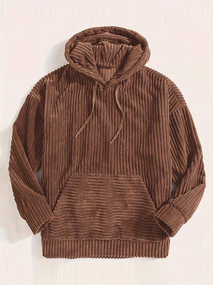 Urban Cord Hoodie - Sweater with hood made of corduroy