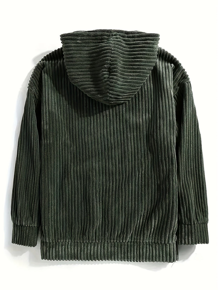 Urban Cord Hoodie - Sweater with hood made of corduroy