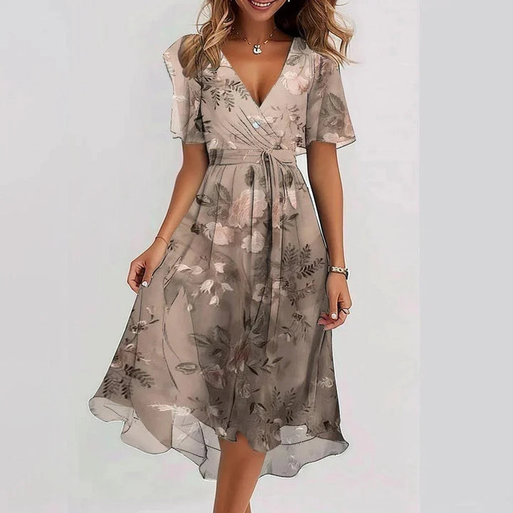 Grace™ Elegant Short Sleeve Dress